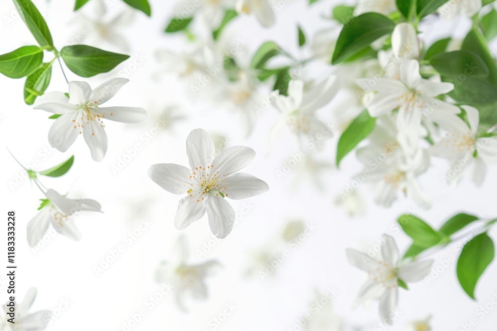 Obraz premium Jasmine blossom flower nature.