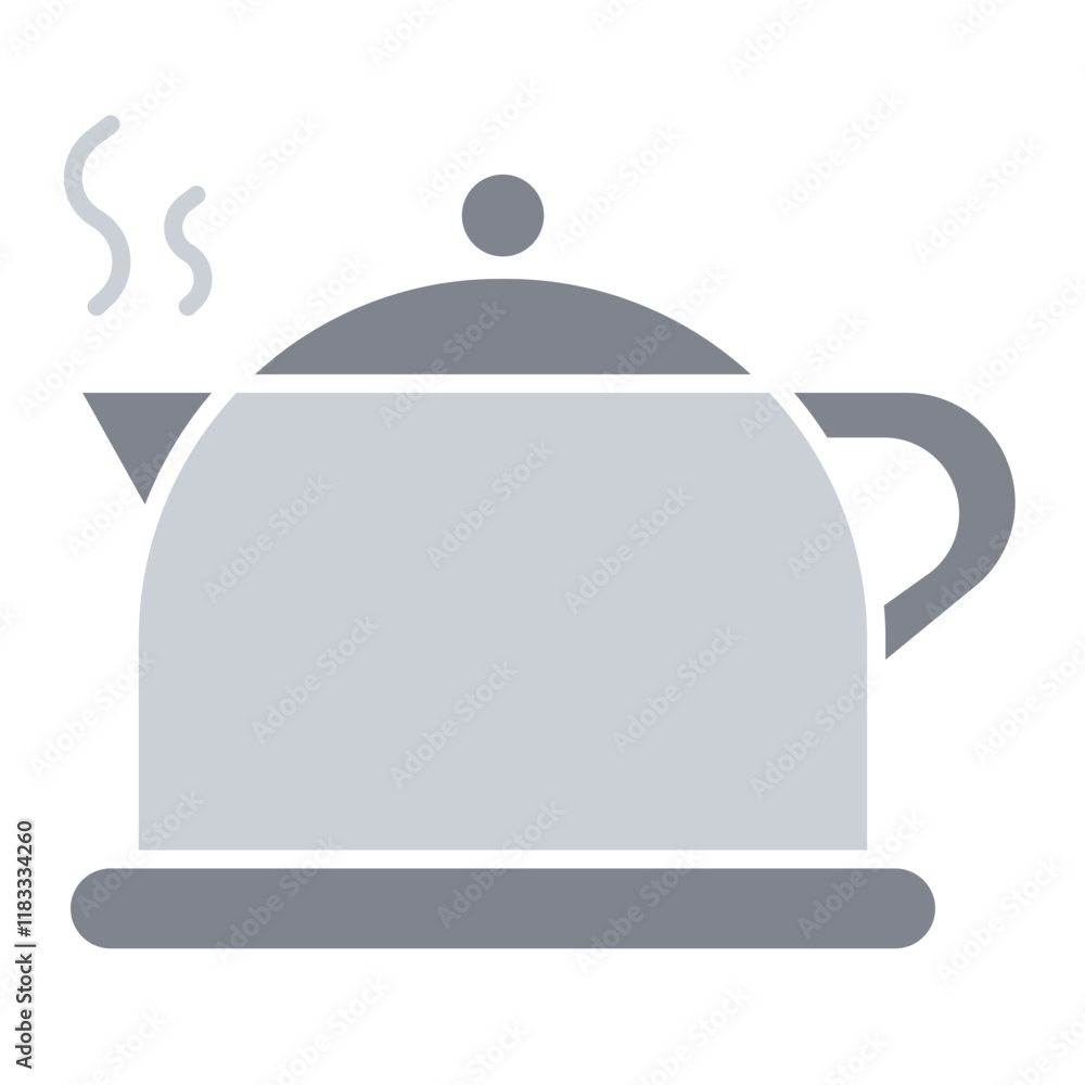 Kettle icon in flat color style Kettle icon in flat color style