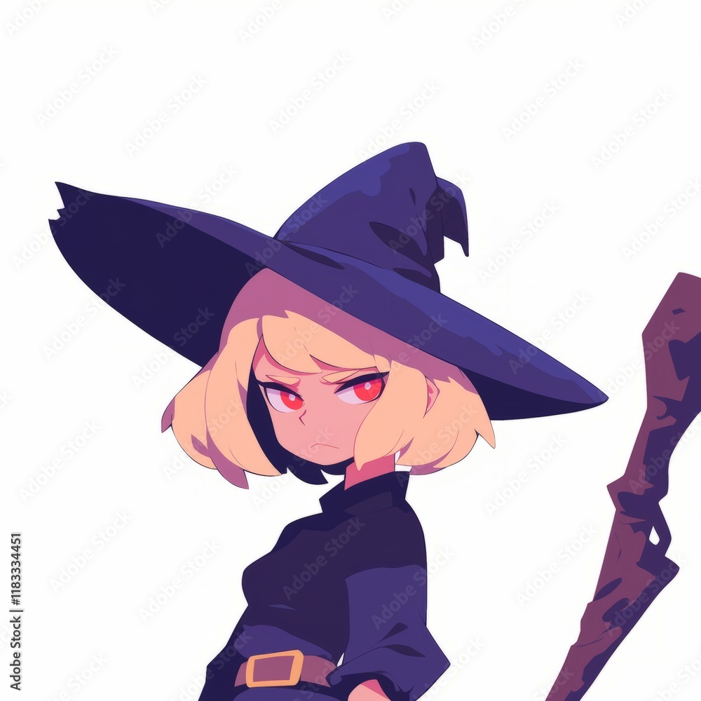 Enchanting Witch Girl on Halloween Night Generative AI Enchanting Witch Girl on Halloween Night Generative AI
