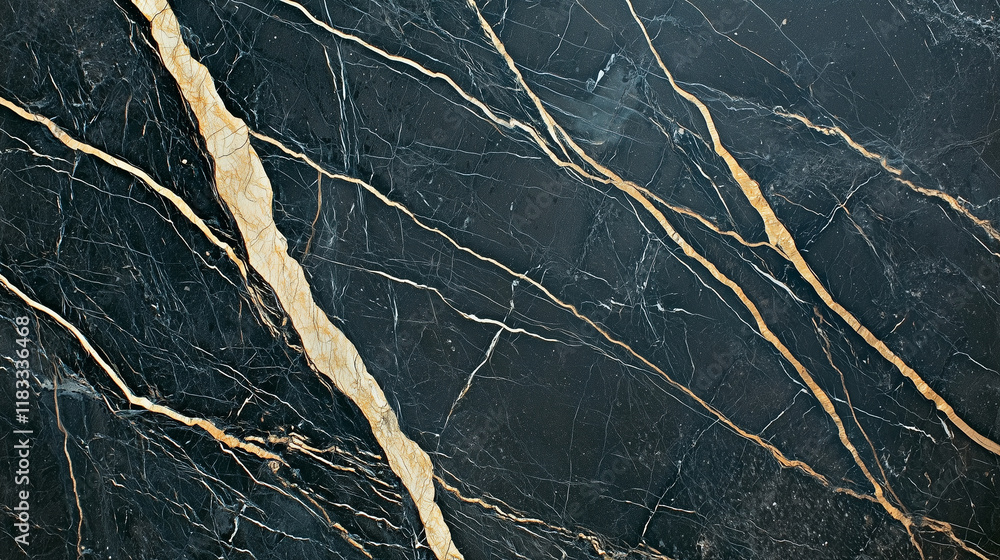 Elegant black marble texture with subtle gold veining Elegant black marble texture with subtle gold veining
