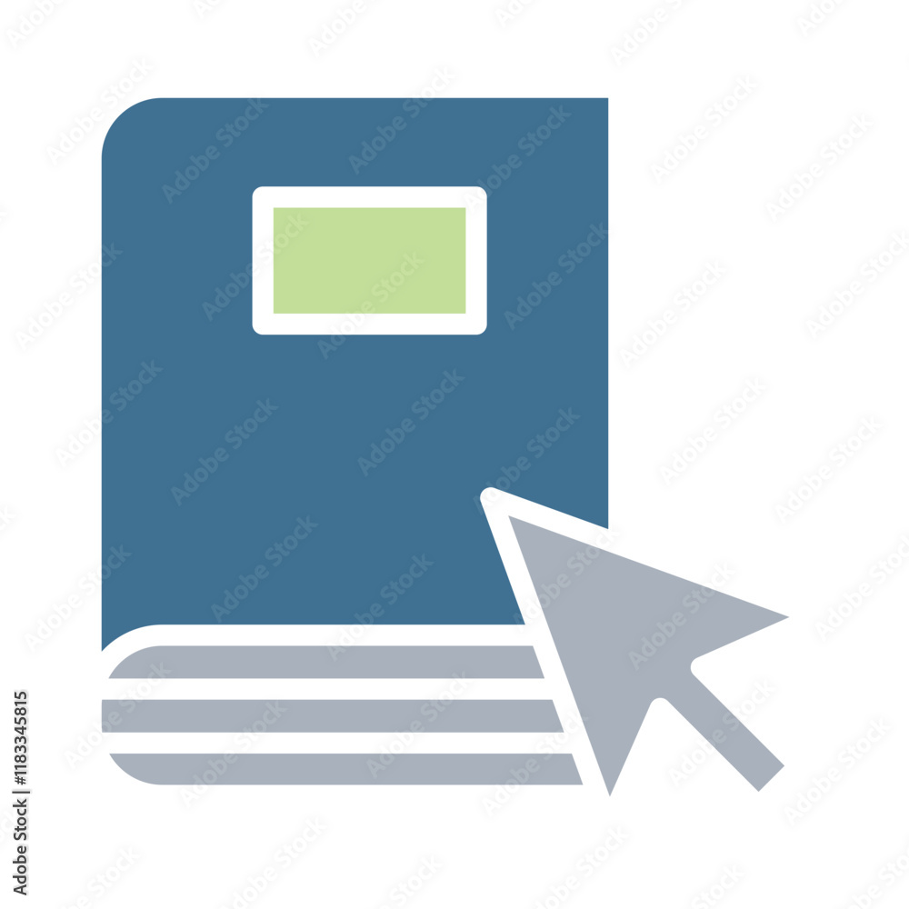 Online education icon in flat color style Online education icon in flat color style