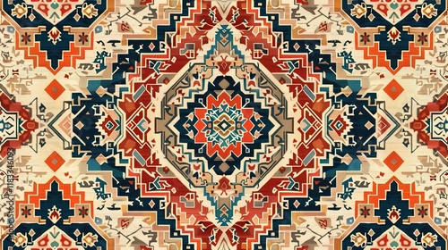Turkish kilims pattern wallpaper