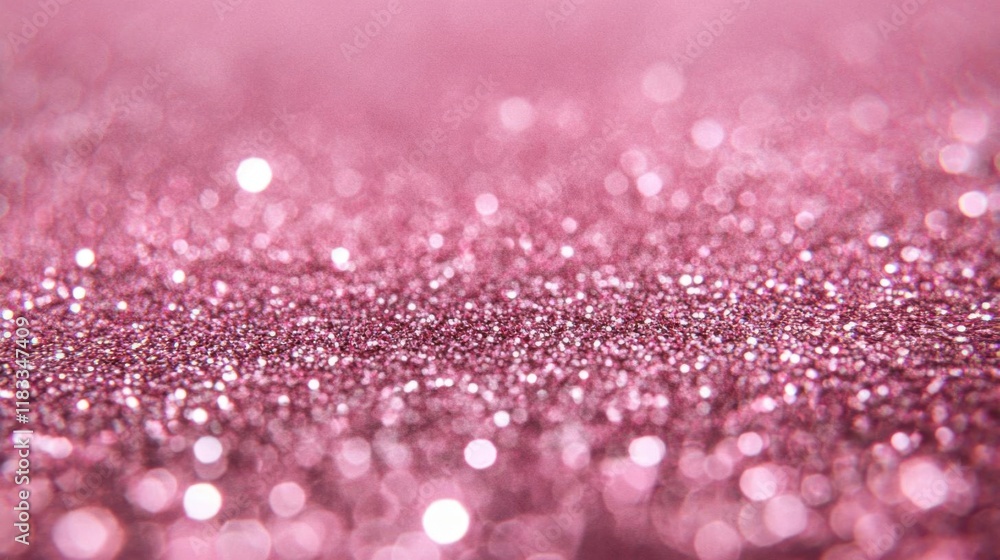 Pink Glitter Sparkles Beautifully with Soft Focus and Bokeh Effect, Glamorous Texture Background. Pink Glitter Sparkles Beautifully with Soft Focus and Bokeh Effect, Glamorous Texture Background.