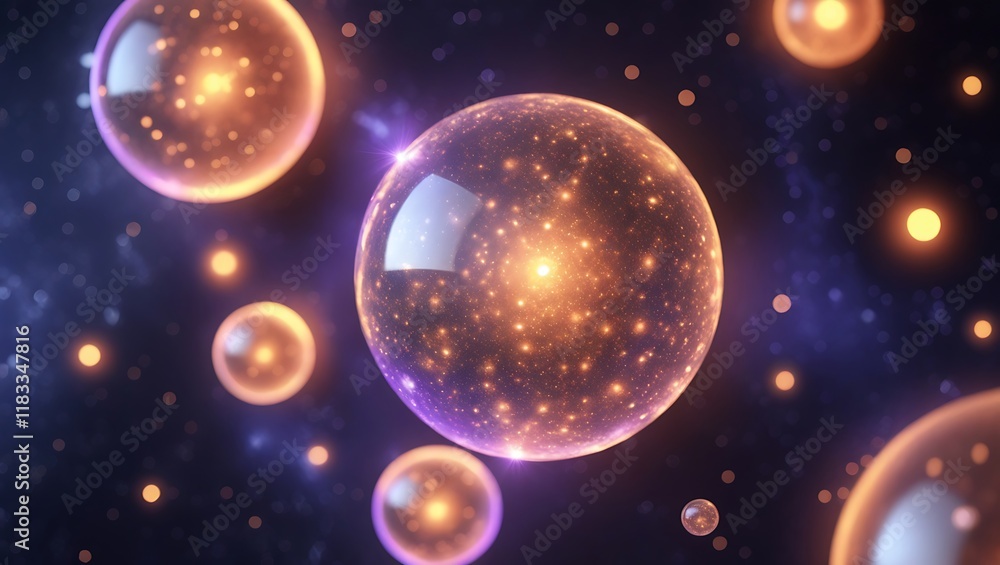 Luminous Spheres Floating in a Cosmic Nebula Luminous Spheres Floating in a Cosmic Nebula