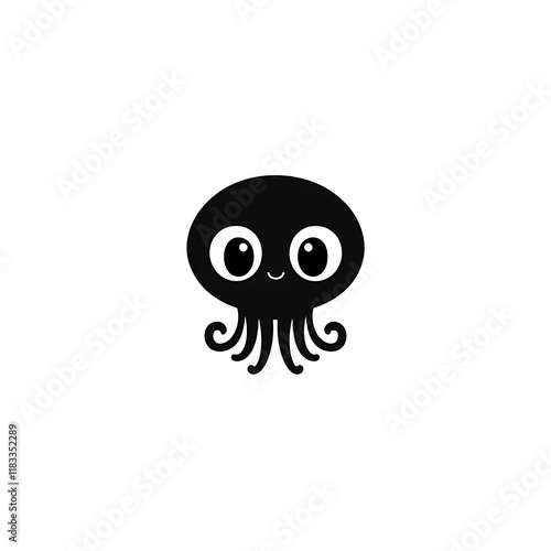 Striking Silhouette of an Octopus photo