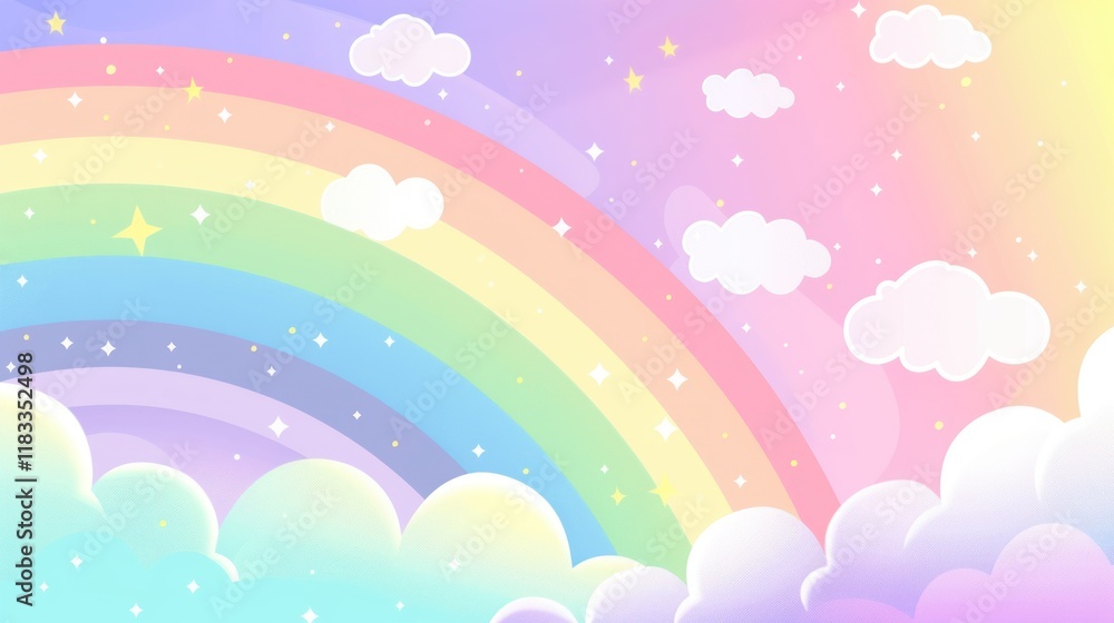 Abstract kawaii colorful sky background, soft gradient pastel color background. Abstract kawaii colorful sky background, soft gradient pastel color background.