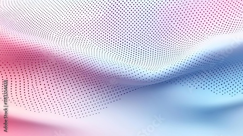 Wallpaper Mural Dots abstract background idea. Abstract wave pattern in pink and blue tones with dotted texture and soft gradients. Torontodigital.ca