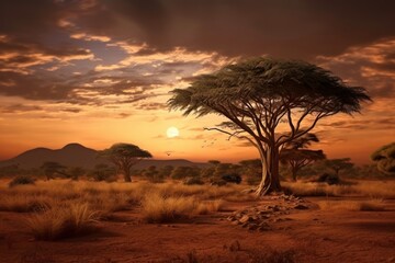 Keuken achterwand Bruin African savannah nature landscape outdoors.  © Rawpixel.com