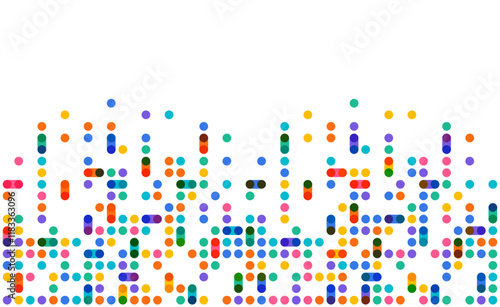 Colorful dot pixel modern edge background