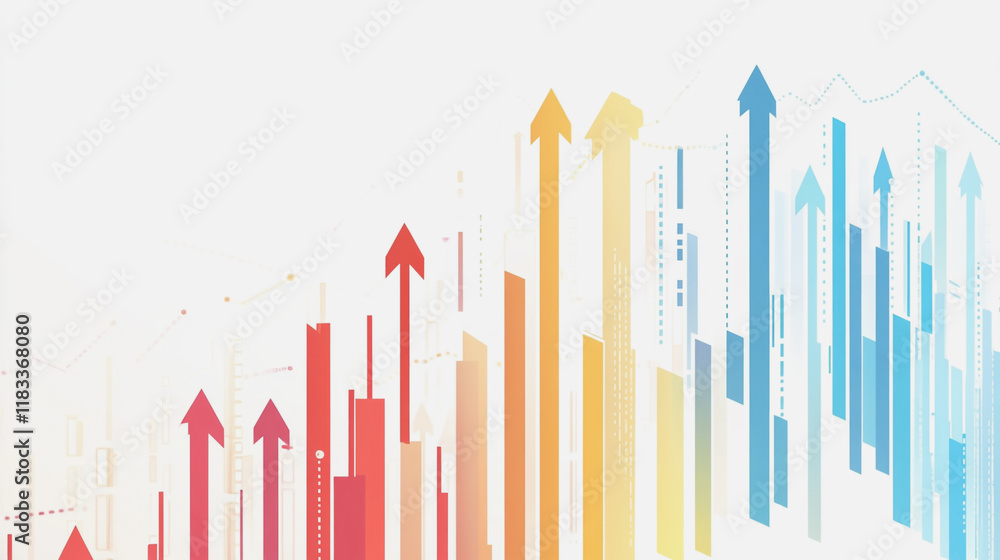 Abstract white background with Colorful charts and graphs with statistics to innovative analyze business potential and forecast future development of companies growth. Abstract white background with Colorful charts and graphs with statistics to innovative analyze business potential and forecast future development of companies growth.