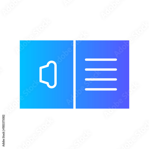 audio book gradient icon
