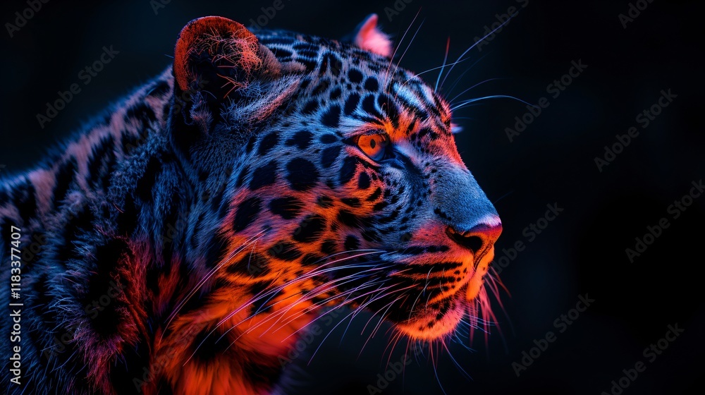 Leopard animal abstract wallpaper with black background Leopard animal abstract wallpaper with black background