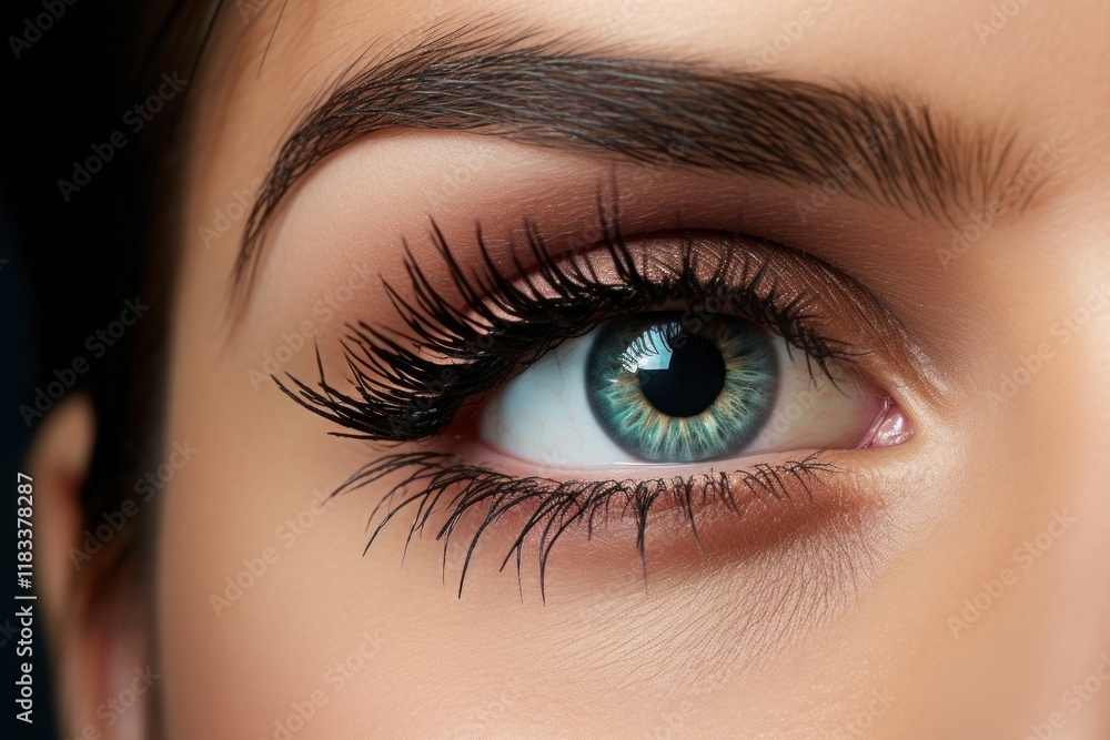Obraz premium Mascara cosmetics skin eye.