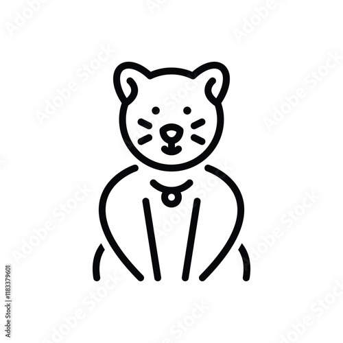 Foto Blackline icon for cat