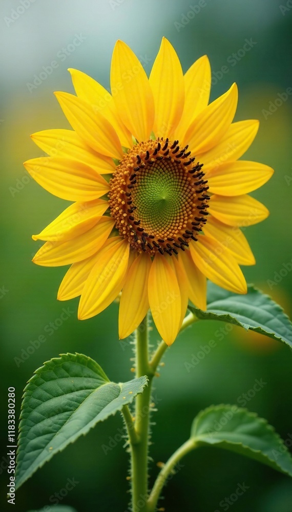Obraz premium Mature sunflower plant with large bright yellow blooms and seeds, helianthus annuus, sunflower