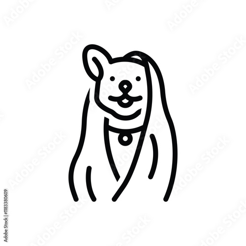 Blackline icon for grooming