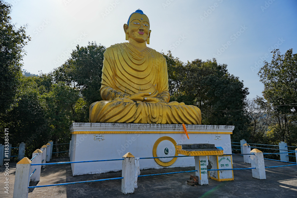 Majestic Buddha statue in Dhulikhel