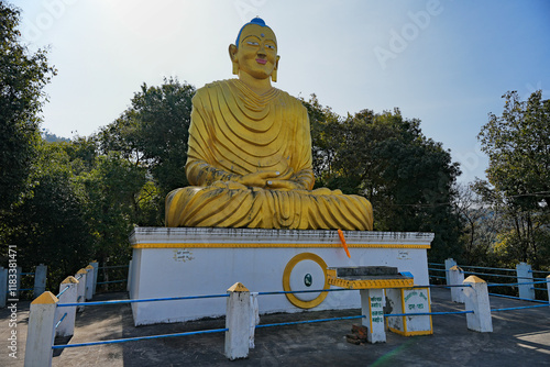 Obraz na płótnie Majestic Buddha statue in Dhulikhel w salonie