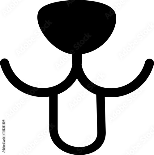 Cartoon nose and mouth