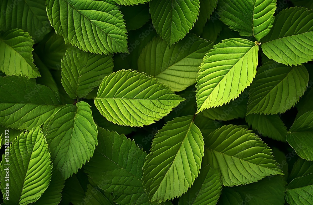 Abstract green background with blurred leaves and waves Abstract green background with blurred leaves and waves