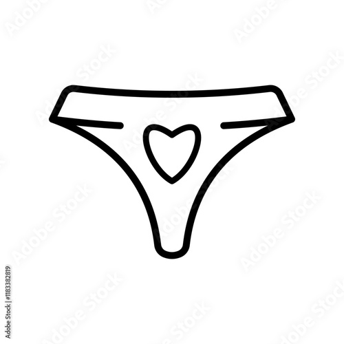  panties underwear icon vector design template