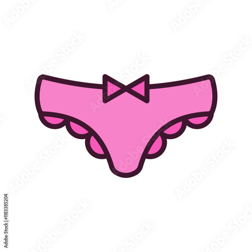  panties underwear icon vector design template