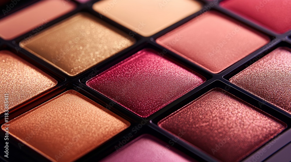 elegant makeup palette showcasing various matte eyeshadow elegant makeup palette showcasing various matte eyeshadow
