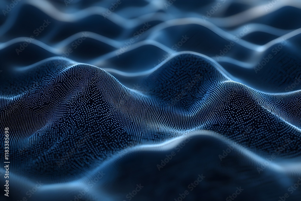Abstract Blue Wave Particle Background Texture Design Abstract Blue Wave Particle Background Texture Design