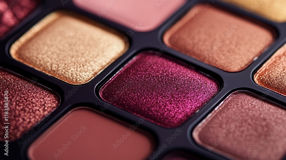 elegant makeup palette showcasing various matte eyeshadow elegant makeup palette showcasing various matte eyeshadow