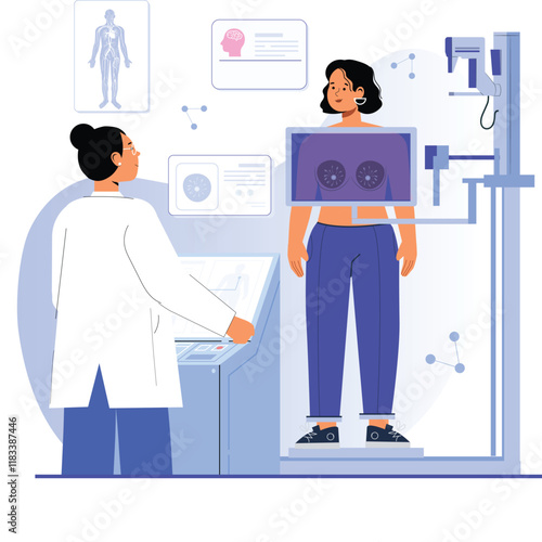 Detailed skeletal system X-ray illustration for healthcare professionals with clear anatomical details.