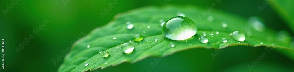 Water droplets forming a bead on a leaf surface, nature scenes, bead Water droplets forming a bead on a leaf surface, nature scenes, bead