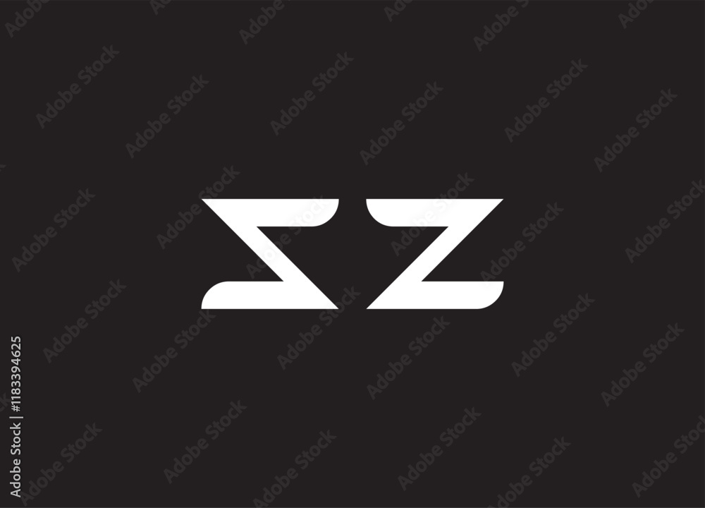 SZ letter logo and initial logo design SZ letter logo and initial logo design