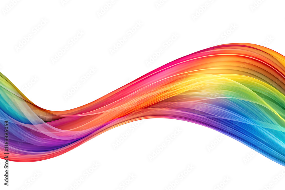 abstract colorful wave on transparent white background abstract colorful wave on transparent white background