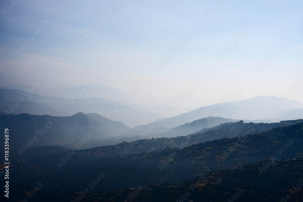 Panoramic view of the roofs of the world