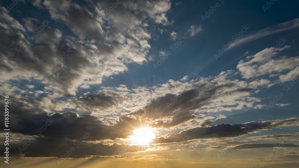 Fototapeta premium sunset in the sky