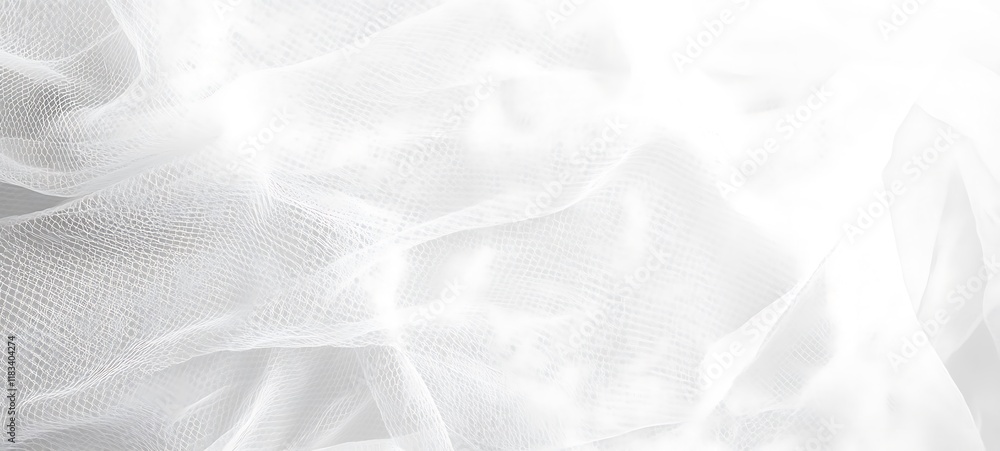 Fototapeta premium White tulle fabric texture background