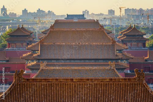 Photography Overlooking the palace complex of Forbidden City