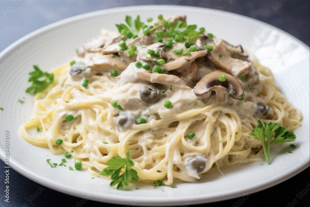 Homemade Turkey Tetrazzini - A Delicious Cookery Dish for Lunch or Dinner with Pasta and Savory Sauce Homemade Turkey Tetrazzini - A Delicious Cookery Dish for Lunch or Dinner with Pasta and Savory Sauce