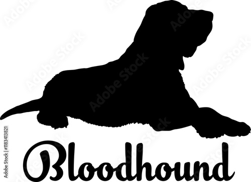Bloodhound dog silhouette, dog, dog breeds, logo, vector, love me love my dog, silhouette, i love my dog, animal, illustration, icon, sign, design, black, symbol, pet, love

