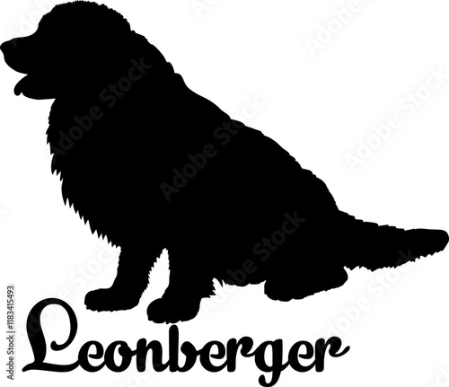 Leonberger.svg dog silhouette, dog, dog breeds, logo, vector, love me love my dog, silhouette, i love my dog, animal, illustration, icon, sign, design, black, symbol, pet, love

