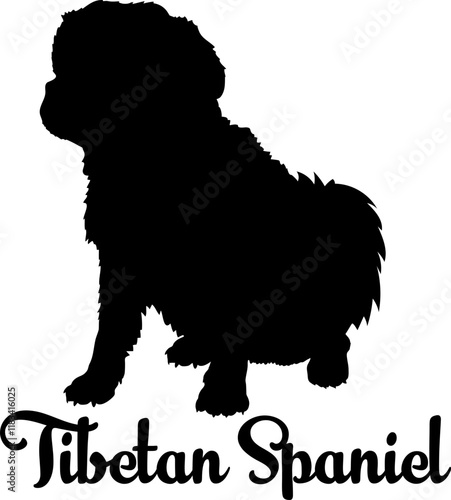 Tibetan Spaniel.svg dog silhouette, dog, dog breeds, logo, vector, love me love my dog, silhouette, i love my dog, animal, illustration, icon, sign, design, black, symbol, pet, love

