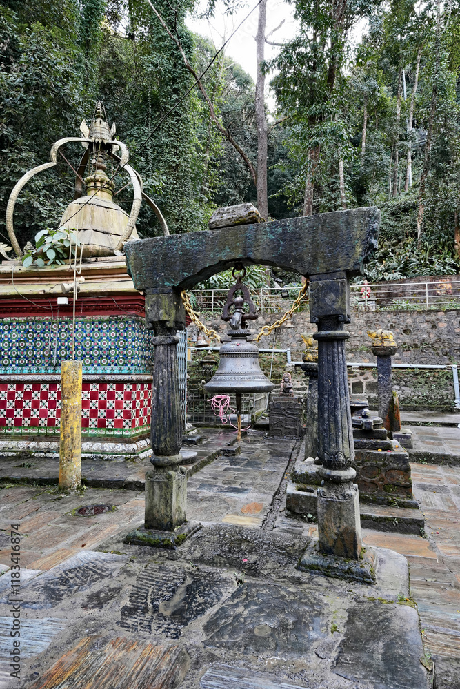 The peaceful shrine of Gaukhureshowr Mahadev in Dhulikhel