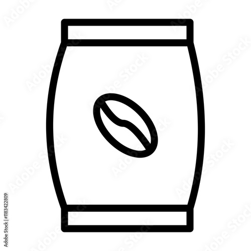 Vacuum Bag Replacement Vector Line Icon Design