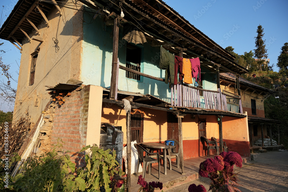 Dhulikhel, jewel of Nepal with mountain view