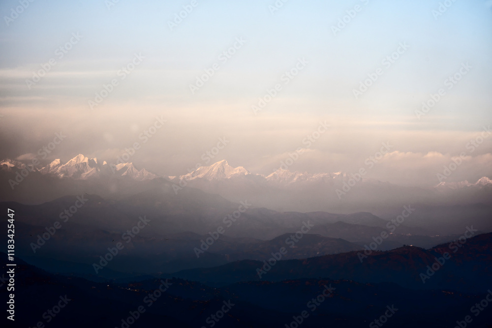 Panoramic view of the roofs of the world