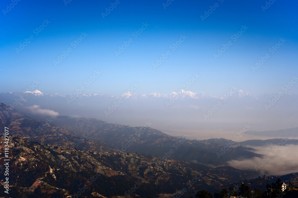 Panoramic view of the roofs of the world