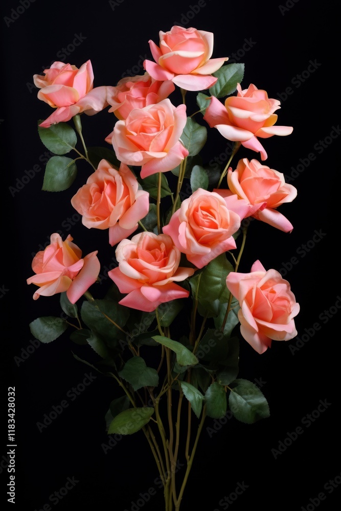 Fototapeta premium Rose flower petal plant.