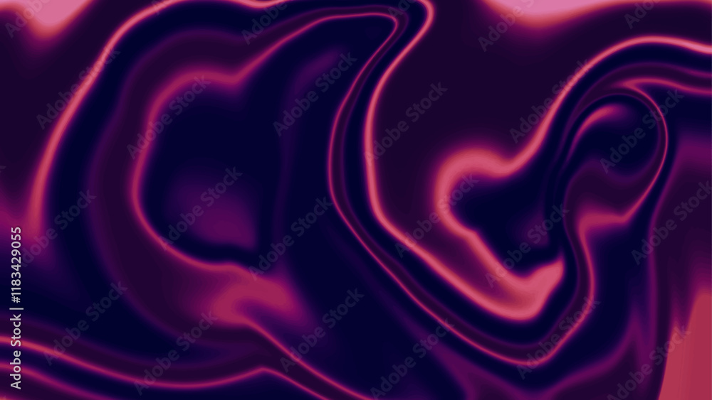 Fototapeta premium Abstract blue purple liquid background. Texture of liquid purple on a black background. Abstract wavy background