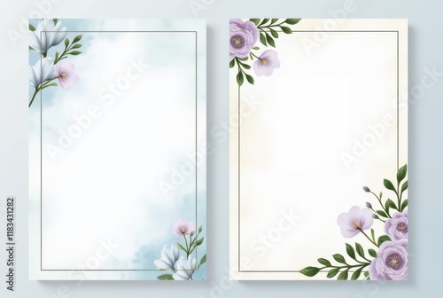 Elegant floral backgrounds in soft pastel tones, ideal for funeral flyers, memorial cards, and serene designs.