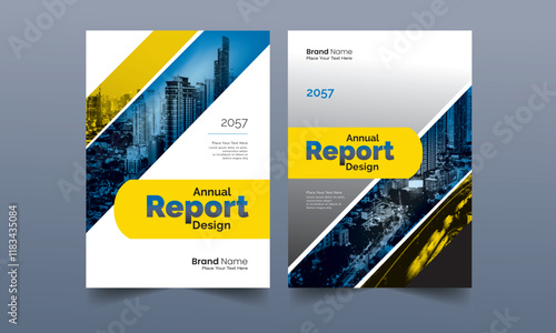 Modern Annual Report Design Template 2